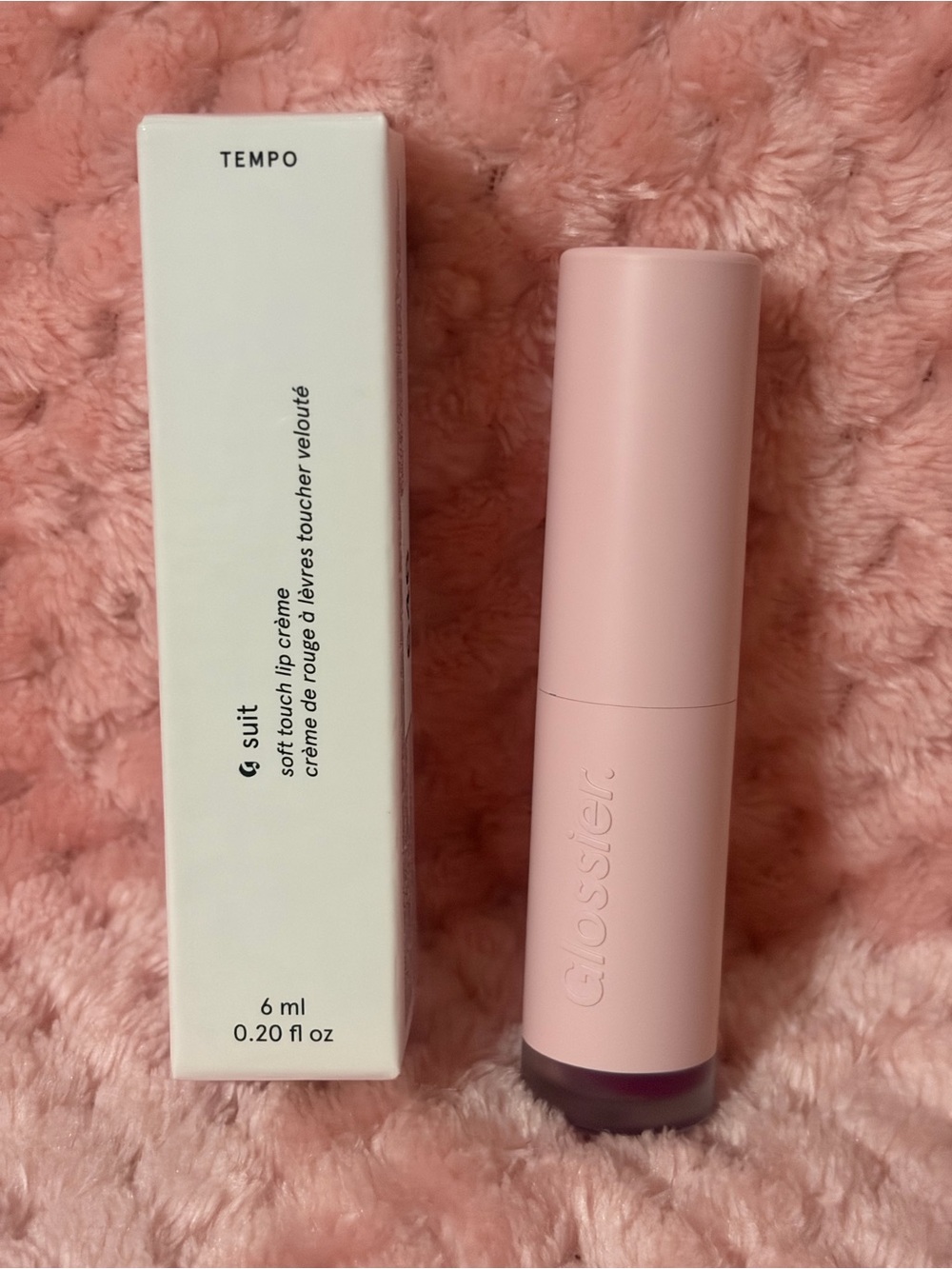 Glossier G Suit Soft Touch Lip Crème Tempo Lipstick Cream 6ml 0.20oz